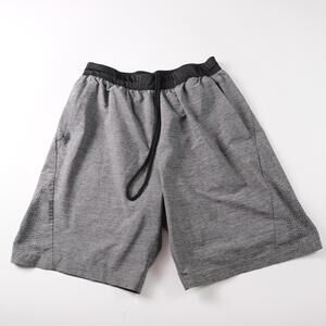 Adidas Mens Athletic Shorts Heather Gray Training Gym Workout Large L